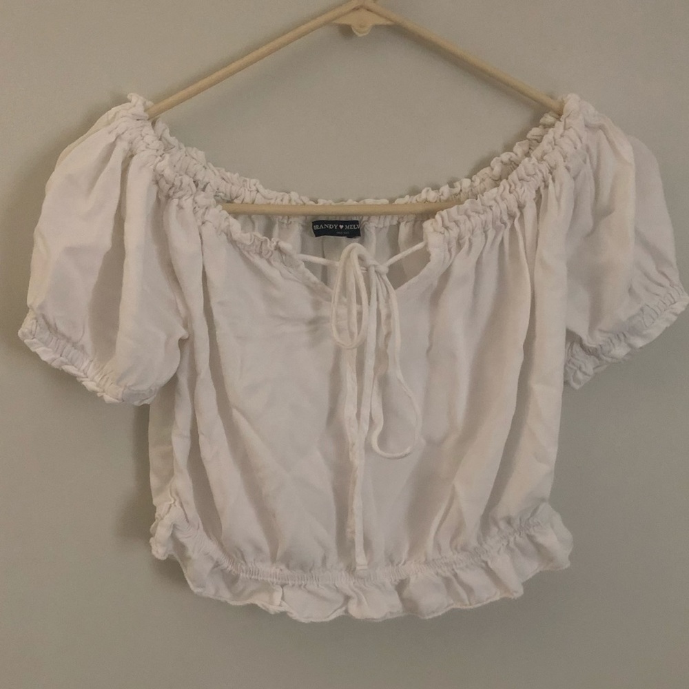 Cute white summer top
